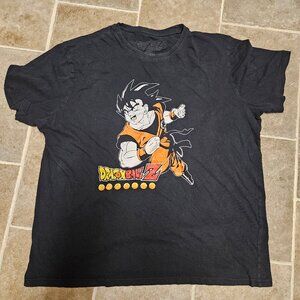 Dragon Ball Z Goku Graphic T-Shirt Adult XL Mens Black Short Sleeve DBZ